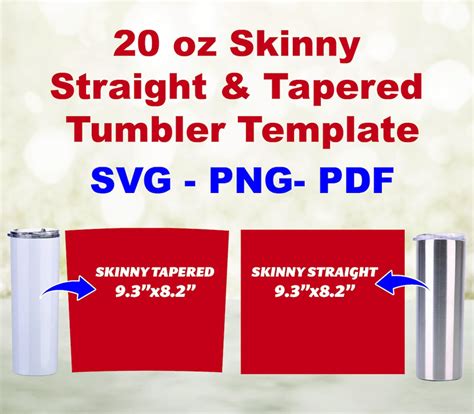 size for 20 oz skinny tumbler wrap